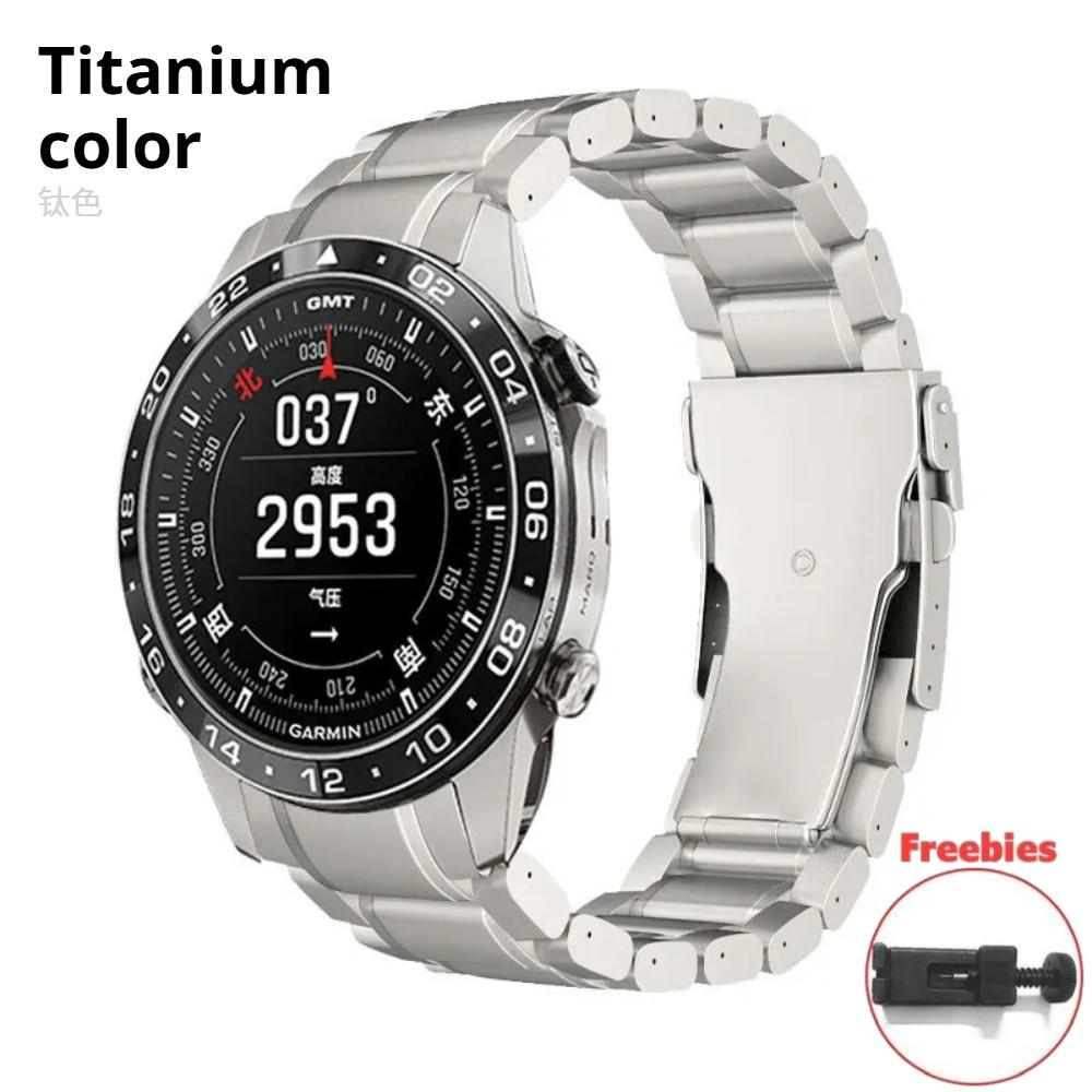 

Титановий ремінець для годинника серії Garmin MARQ Ремінець Aviator 22 мм Браслет для Quatix 8 / Fenix 7 Адаптер швидкого зняття Наручний ремінець Garmin Fenix 7 22mm