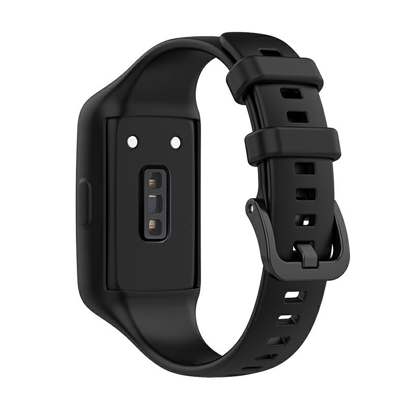 Integrated Soft Silicone Watchband Bracelet Wrist Strap Replacement for Huawei Band 6/Band 7/Honor Band 6