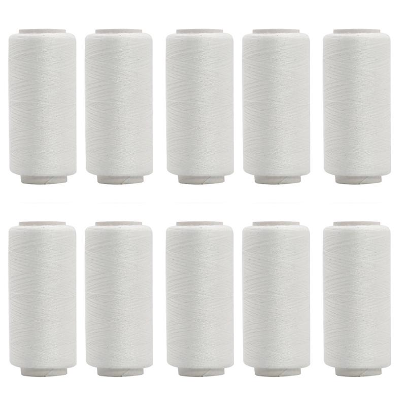 402 Polyester Black & White Sewing Thread Set: Small Roll for Machine & Hand Sewing, Needle & Thread for Household & Clothes Use.
