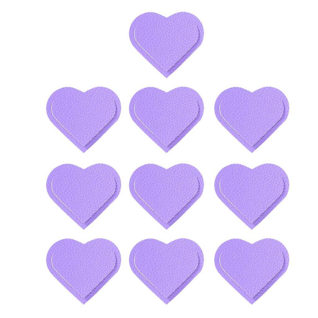 10 Pcs Bible Bookmarks Page Marker PU Leather Bookmarks Heart Shaped Page Marker Simple Book Markers Reading Supplies