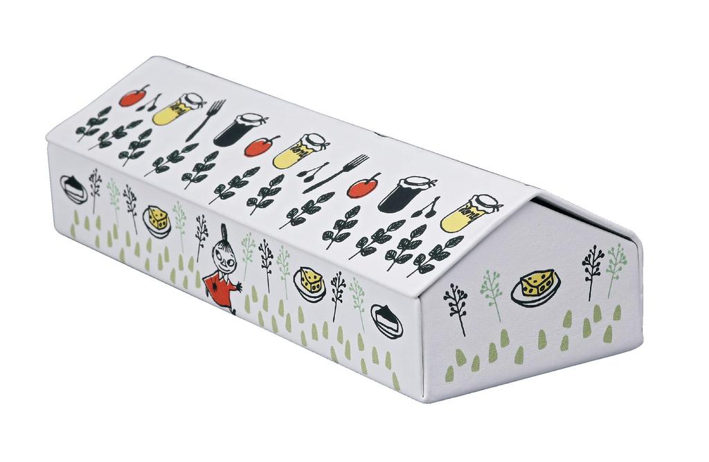 Kamio Japan Moomin Eyeglass Magnetic Synthetic with Case, White, Semi-Hard, Closure, Leather, Cloth, "Forest Kitchen"