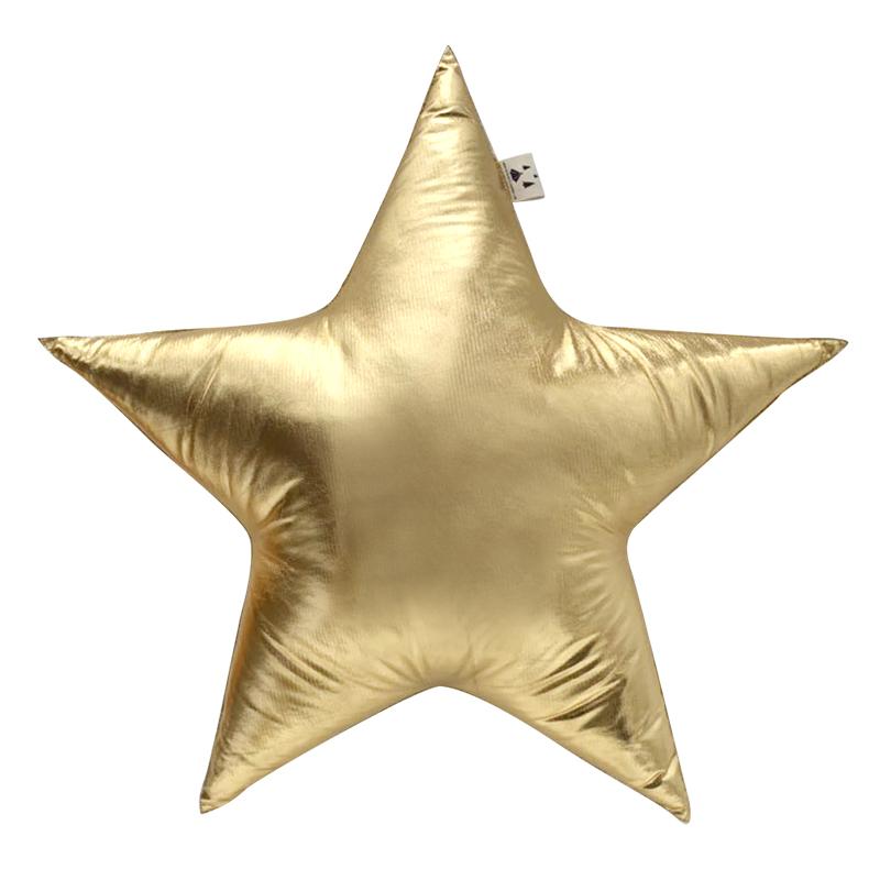 

Gold And Silver Star Shaped Pillow Home Soft Decoration Thermally Goldened Sparkling Star Cushion Photography Props 45x45cm