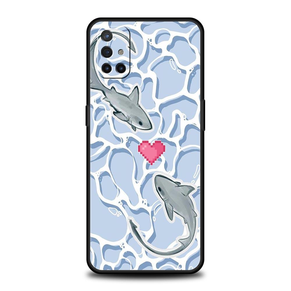 Handyhülle mit Meereshaie-Muster für Oneplus 13R 13 12R 11 10T 10R Nord N100 N200 N10 10 9 9R 9RT CE 3 2 Z Pro Weiche TPU-Hülle