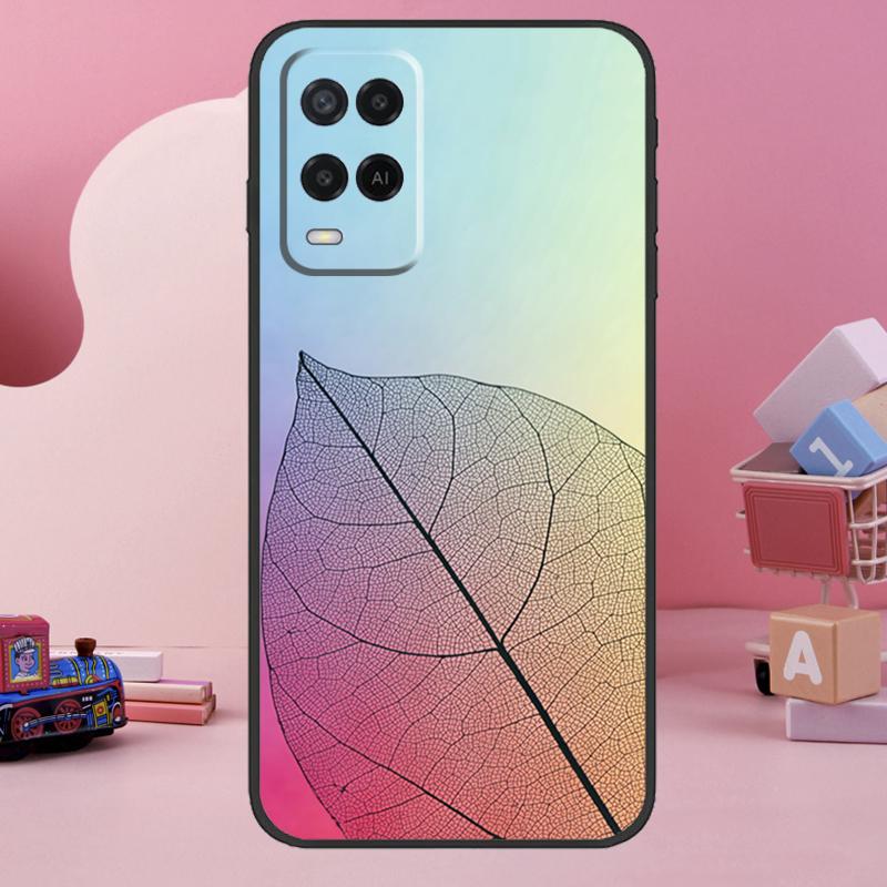 Colorful Leaves Case For Oppo A74 A94 A54 A17 A57 A77 A76 A16 A96 A18 A60 A80 A40 A38 A58 A78 A98 A15 A5 Pro