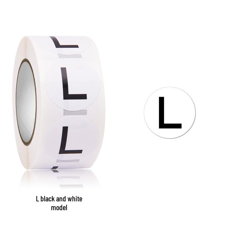 500 Self-Adhesive Round Size Labels for Apparel, Shoes & Hats