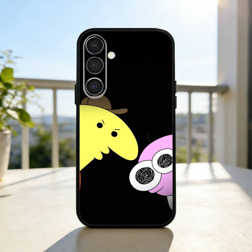 S-Smiling F-Friends Pim Charlie Phone Case For Samsung A73,72,71,53,52,51,22,91,80, Soft Black Cover