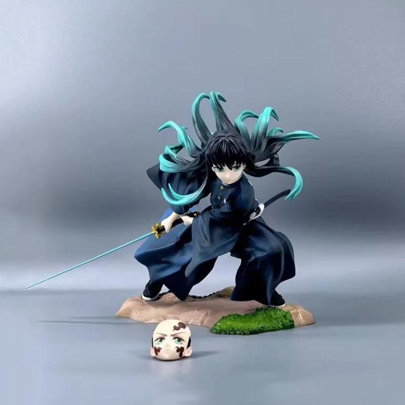 Demon Slayer Tokito Muichiro GK Figur Anime Statue Schreibtischdekoration Sammlerstück Spielzeug Anime Zubehör Figur Für Fans