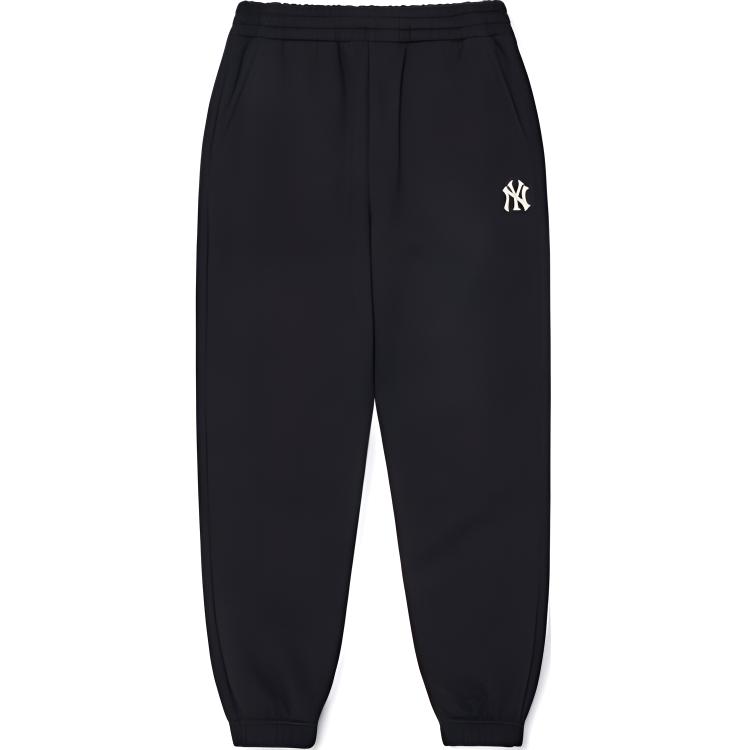 New MLB Knitted Sweatpants Men's Black 3APTB0626-50BKS