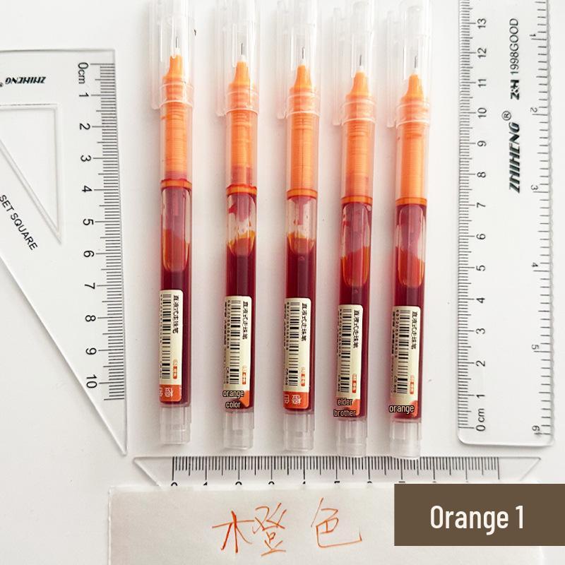 12-Color Quick-Drying Large Capacity Rollerball Pens, 0.5mm Ink, Cute Multi-Color Set