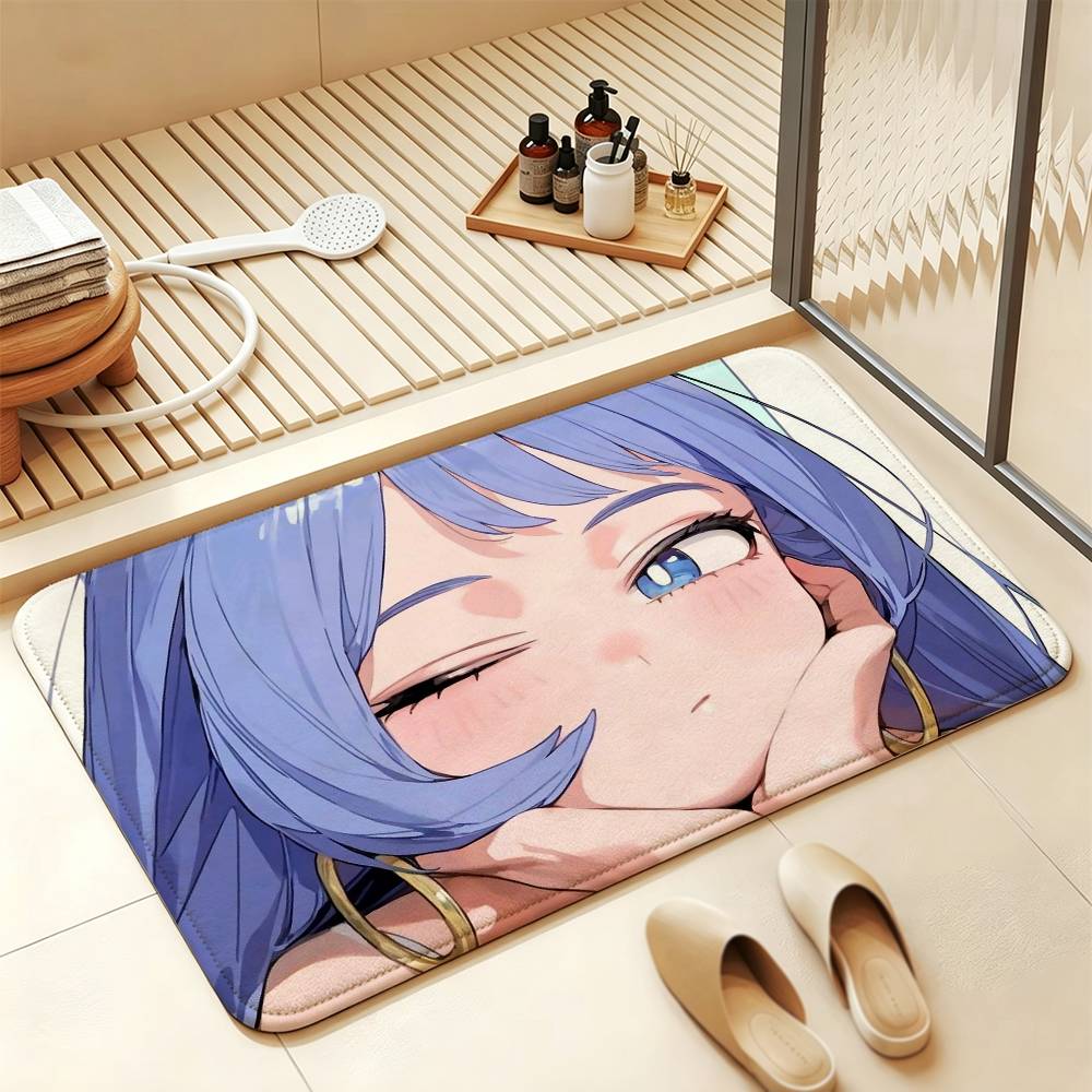 N-Nejire My Hero A-Academia Soft Comfortable Short Plush Rug Carpet mat Anti‑Slip Floor Mat Machine Washable Home Decor