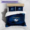 Atalanta FC Printed 3PCS Bedding Set Breathable Duvet Cover with Pillowcases Decorative Bed Linen for Bedroom Home