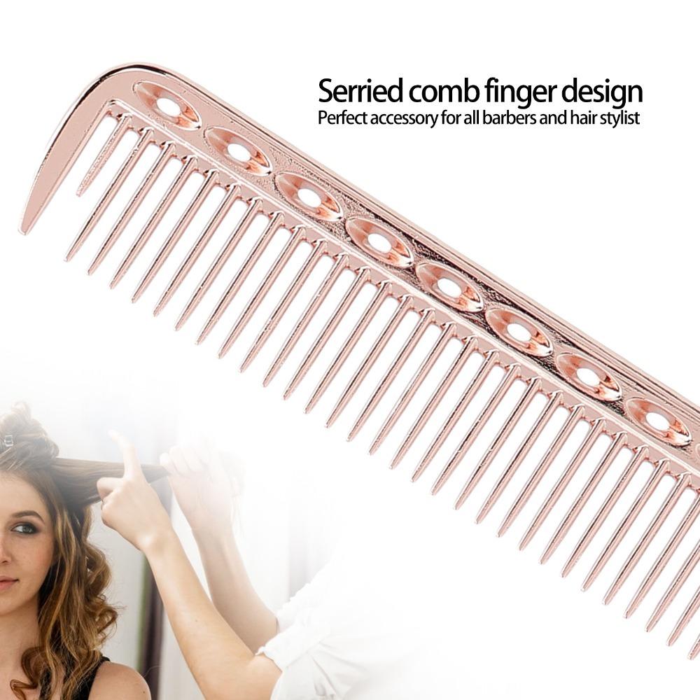 

Aluminum alloy Styling Comb Gold Color Barber Comb Hairdressing Styling Kit Salon Comb Salon Use