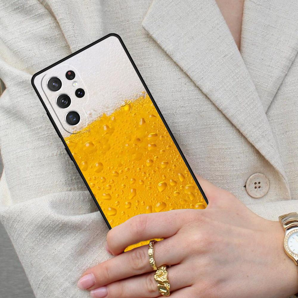 Beers Alcohol Bubble Cell Phone Case for Samsung Galaxy S26 Ultra S25 S24 S23 S22 S21 S20 Note10 Cover