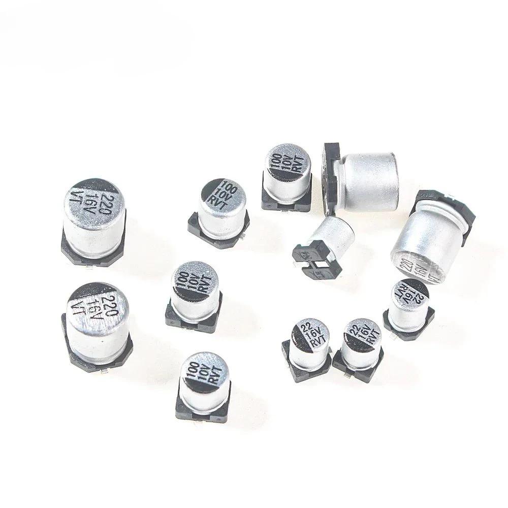 130PCS Aluminum Electrolytic Capacitor 1UF-220UF Electronic Capacitor Set 13 Values Capacitors Assortment Kit