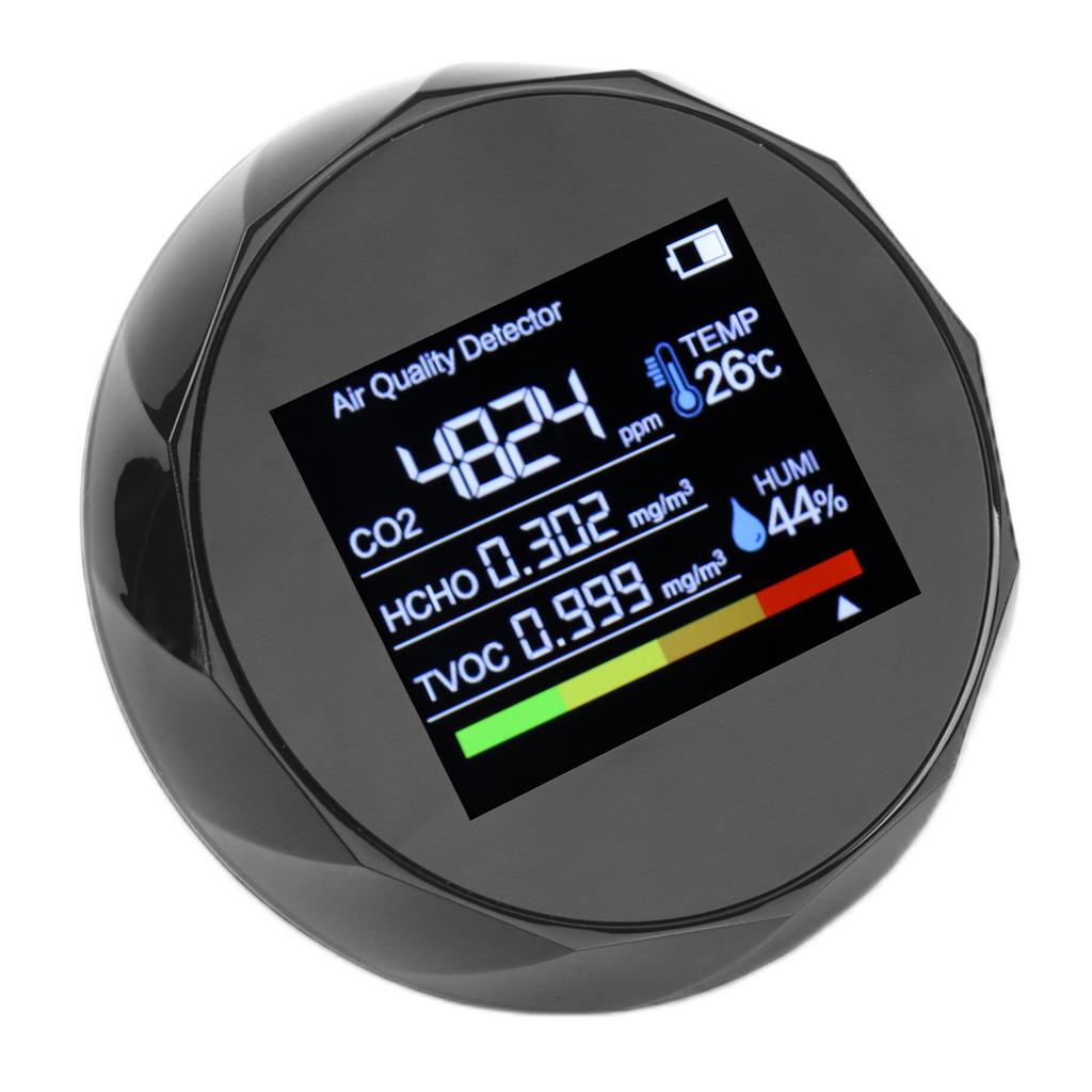 Air Quality Detector Multifunction TVOC CO2 Detector Digital Temperature Humidity Meter USB