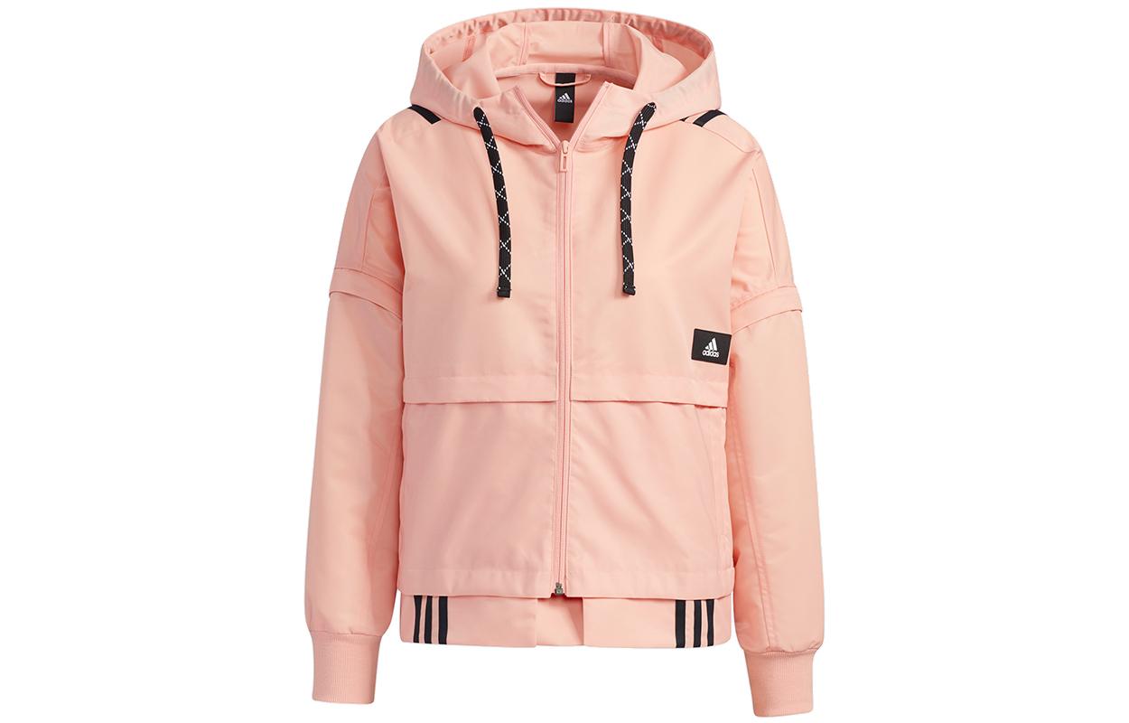 

Adidas Jackets Women s Pink Hooded Moderate Other GT4405 XL