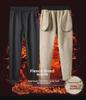 Men's Korean Style Lambskin Pants - Warm, Thick, Straight-Leg, Casual Sportswear for Autumn and Winter