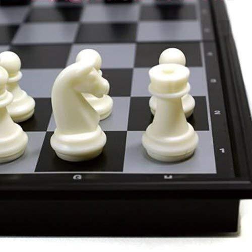 RSINC  Folding Smooth Surface Magnetic Chess Board Black and White Set Magnetic JL187260519775