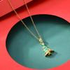 European & American Style Firecracker Bell Pendant Necklace - Non-Fading Christmas Tree Jewelry Gift for Women