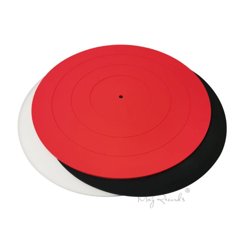 Turntable Platter Mat - Audiophile Grade Silicone Rubber Design Universal to All for LP Vinyl Record Players Phonograph