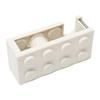 Tape Dispenser Cute Building Block Shape Easy Cutting Desk Tape Holder for School Office Study Room