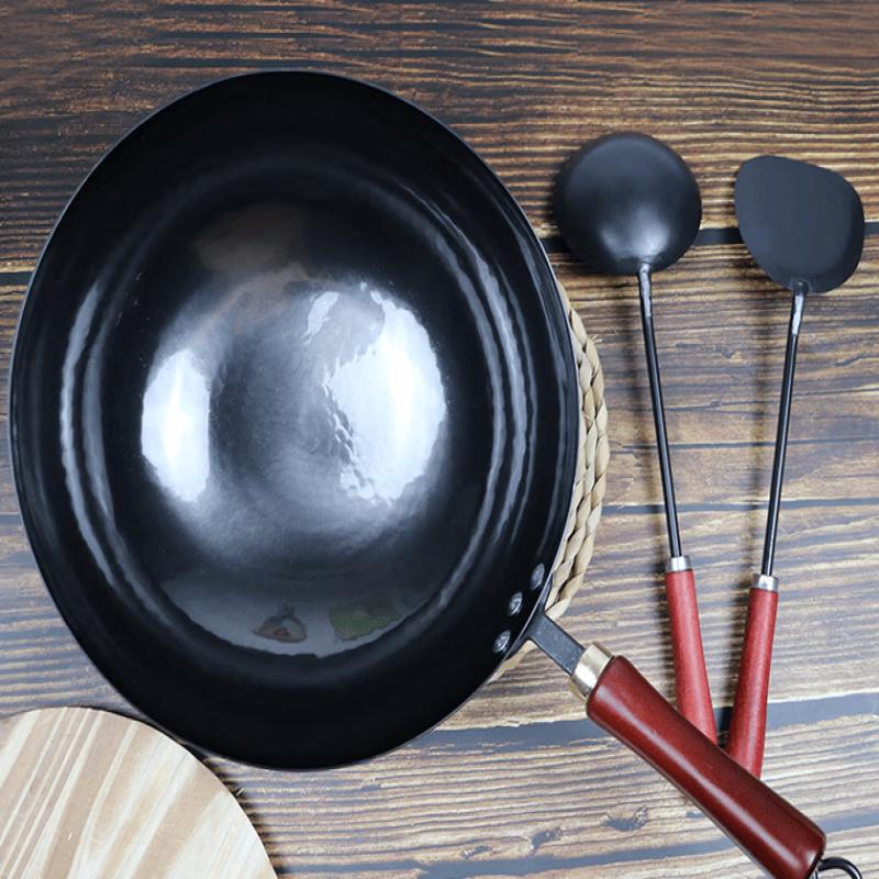 Wutuo Wrought Iron Non-stick Round Wok