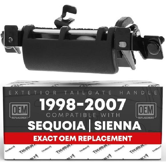 Tailgate Handle Assembly Replacement - Compatible with 2001-2007 Sequoia Plastic