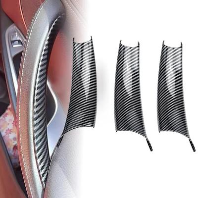 ABS Car Interior Door Pull Handle Cover RHD Carbon Fiber Look for BMW X5 E70 LCI E71 E72 Hybrid X6 30dX 35iX 40dX 40iX 50iX