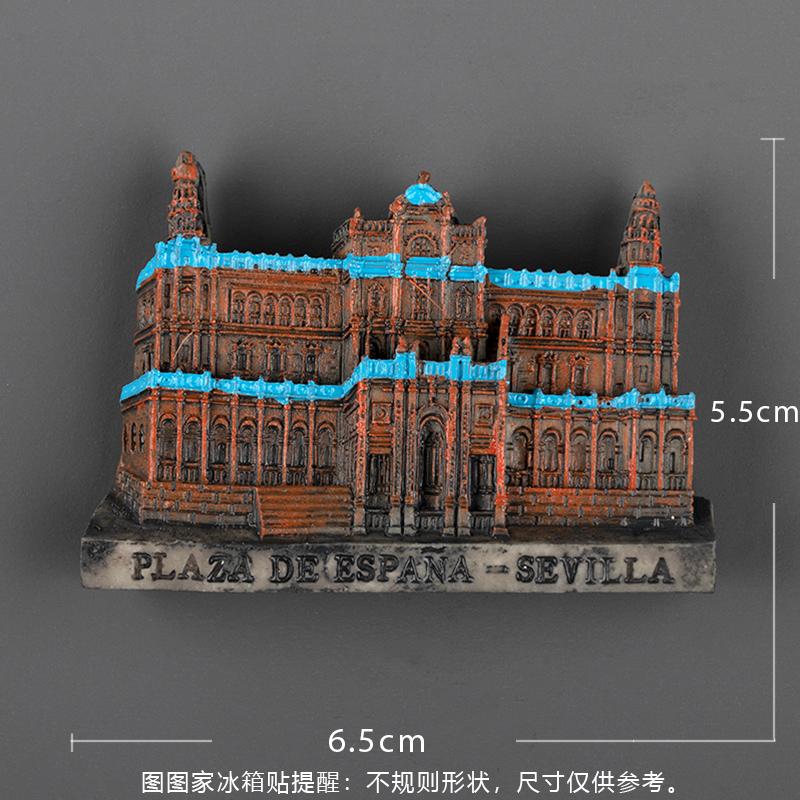 Spanish Fridge Magnet Refrigerator Sticker Madrid Barcelona Matador Model Resin Stereo Refrigerator Sticker Span Refrigerator St