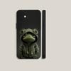 Cute Cartoon Animal Phone Case For iPhone16,15,14,13,12,11,Plus,Pro Max,XS,X,XR,SE,Mini,8,7 Soft Silicone Black Cover