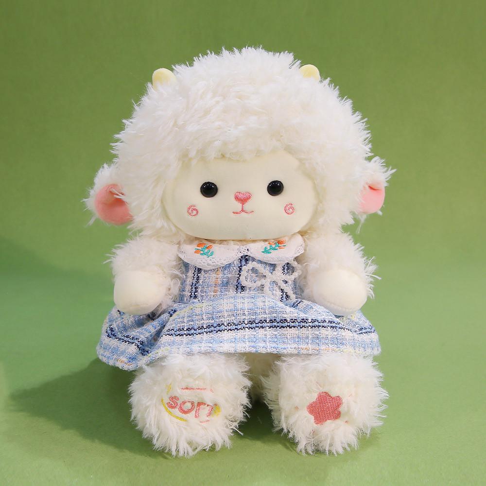 Plüschschaf-Spielzeug für Mädchen mit weicher Polyesterfaser für Schlafkomfort und zum Verschenken