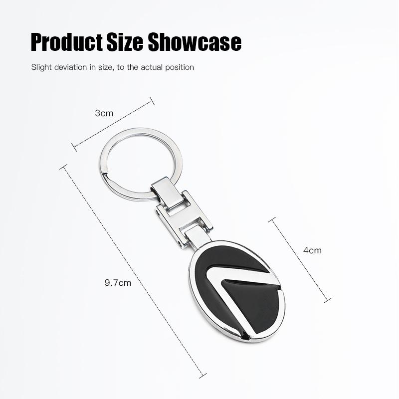 Zinc Alloy Key Ring Keychain Car Logo Accessories For Lexus F SPORT GS GX IS LS LX CT LC RC LBX NX RX 350h 450h ES UX 300e GX460 FP2