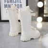 Girls Leather Boots Medium and High Boots Autumn and Winter New Children's Boots Knight Boots Fashion Baby Leather Boots