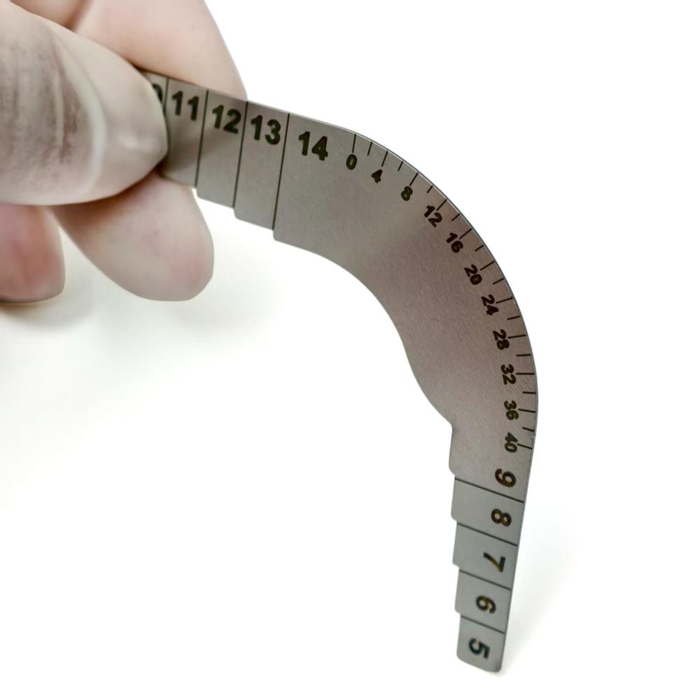 Edelstahl Dentalimplantat Platzbewertungsmessgerät Kieferorthopädisches Lisa-Messgerät zur Vorbereitung der prothetischen Rehabilitation