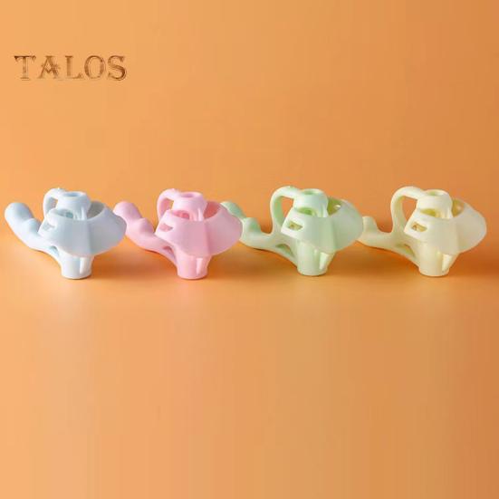 Suport pentru creion pentru copii, 4 buc, design ergonomic, creioane corectoare pentru pix, antrenament de scriere, mânere din silicon pentru degete, ajutor pentru prindere stilou