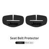 Leather Car Panel Protective Cover Auto Seat Belt Buckle Protector For uji8 Cherokee Wrangler JK Gladiator Compass Renegade tg87