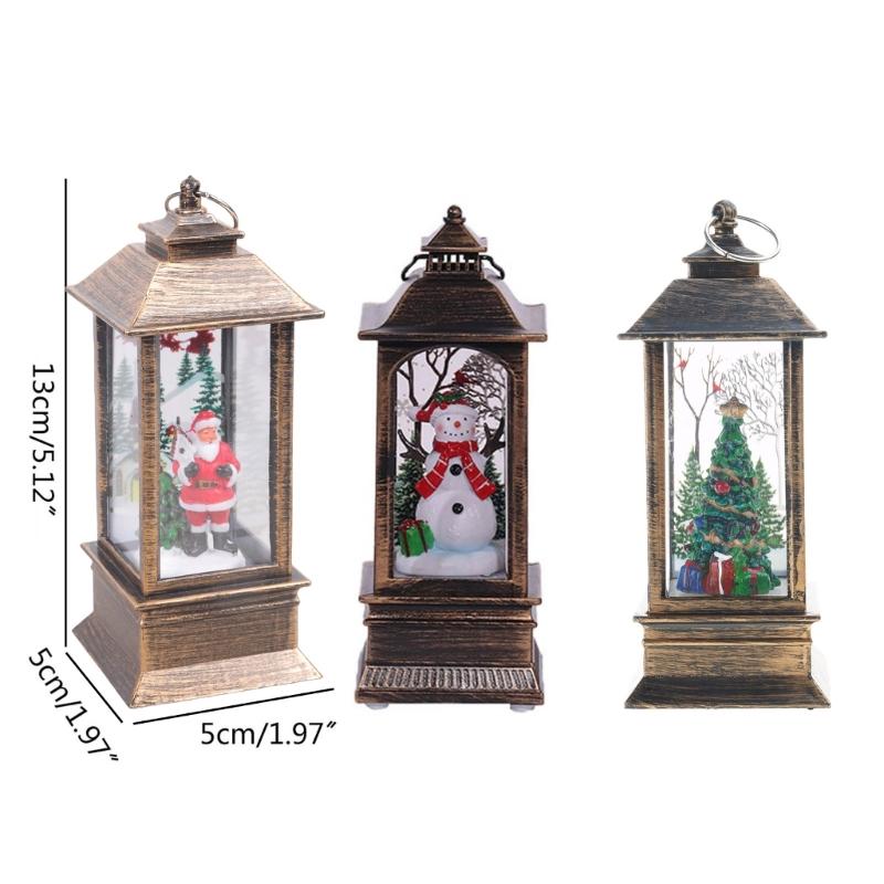 Christmas Retro Lantern Desktop Art Vintage Crafts Office Desktop Decoration
