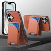 Anti Shock Magnetic Phone Case With Card Slot Premium Textured PU Leather Slim Protective Cover For Secure Everyday Use