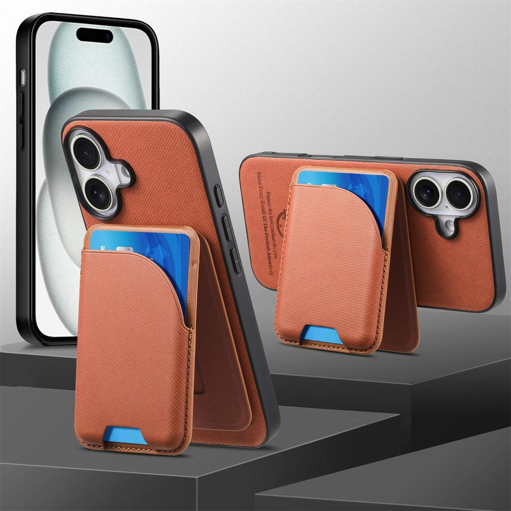 Anti Shock Magnetic Phone Case With Card Slot Premium Textured PU Leather Slim Protective Cover For Secure Everyday Use