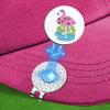 Golf Ball Markers With Hat Clips For Men Women Enamel Magnetic Baseball Cap Clips Golfer Removable Attaches Easily To Golf Cap