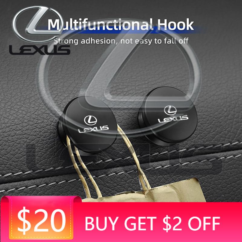 Emblems Universal Car Sticky Hook Seat Headrest Hook Accessories For Lexus CT ES GS NX IS250 CT200h IS300h ES300h RX400h NX300h
