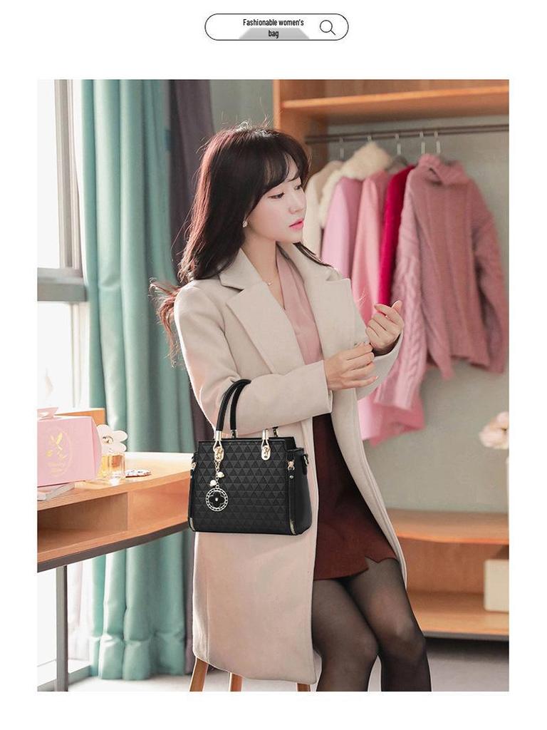 Borsa tote alla moda in rilievo da donna 2025: Borsa a tracolla casual di grande capacità