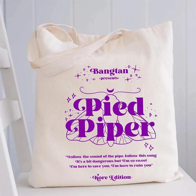 Letter Print Tote Bags Harajuku Women Shoulder Bag  Shopping Bags Causal Female Handbags Girl Canvas Handbag