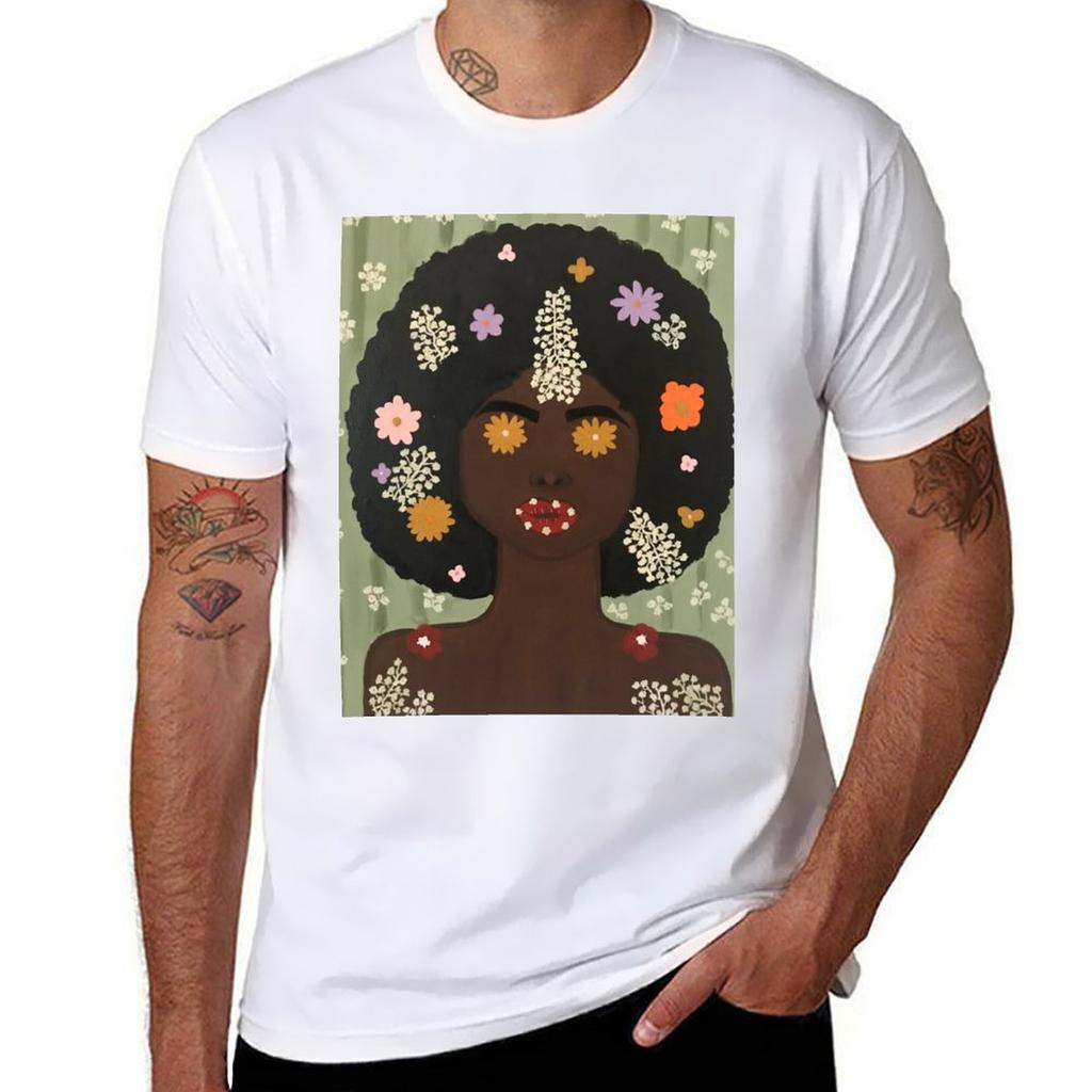 Flower Power TShirt Trendy Casual Short Sleeve Shirt TShirt