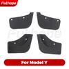 Futhope 4PCS TPE Mudflaps For Tesla Model 3 Model Y ~2023 Mud Flaps Anti-sludge Replacement Splash Protector