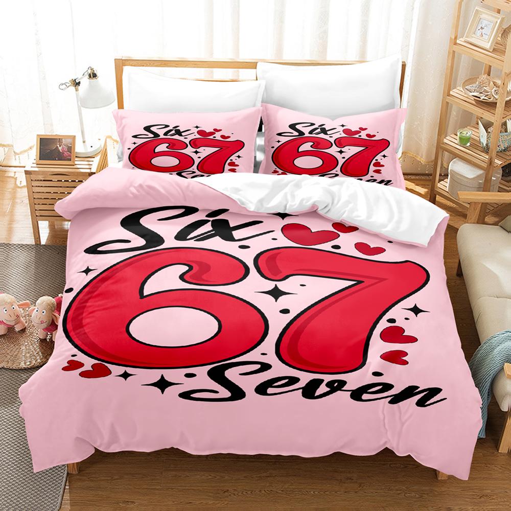 67 POP-Kultur 3D-Druck Bettwäscheset Moderner Stil Weiches Bettbezug-Set King Queen Twin Größe Geburtstagsgeschenk für Schlafzimmerdekoration