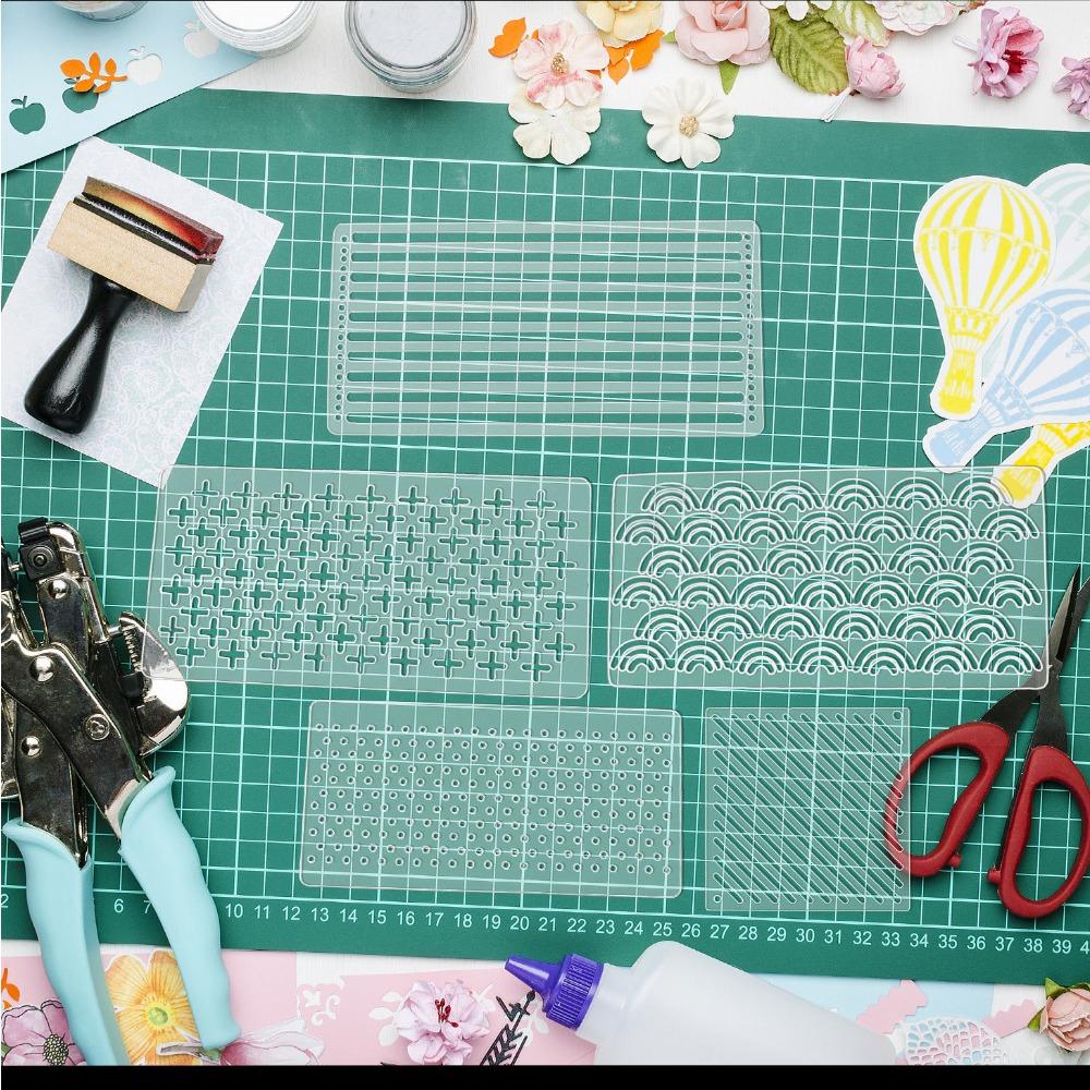 Acrylic Sashiko Stencil Template, Reusable Embroidery Guide for Hand Quilting and Pattern Transfer