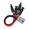 Solar Panel Extension Cable 10AWG 50A for Anderson Connector To Solar Connector for Outdoor RV Cattery Charging