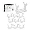 Akaaka Acrylic Display Stand for Figures, Lures, Fountain Pens - Clear Desktop Collection Storage (Set of 10)