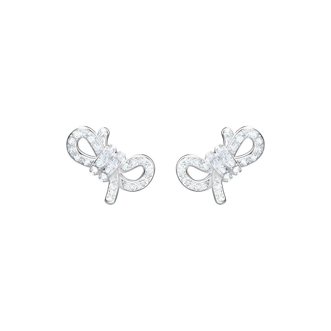 Swarovski Lifelong Bow Earrings Women earrings Silver 5447080 Shopping Bag